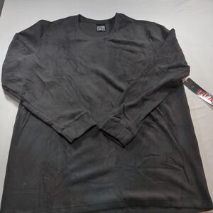 32 Degree Heat Mens Size XXL Black Long Sleeve Fleece Crew Neck Activewear‎ Top